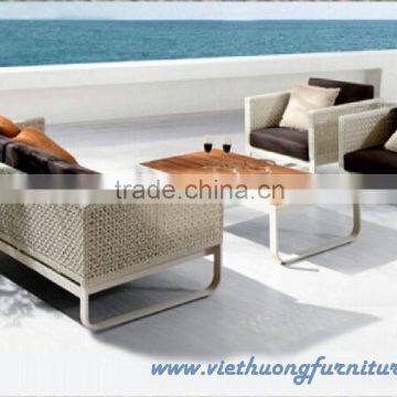 Poly rattan sofa set