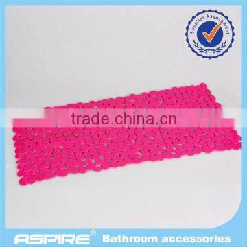 rubber bathroom floor mats pink color