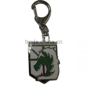 New&Hot Attack on Titan Badge Of The Military Police Key Ring/Chain Silvery