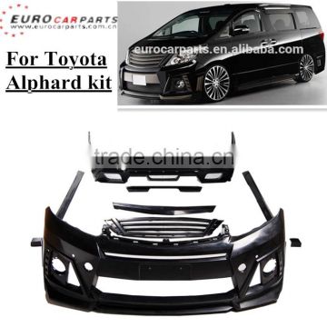 new arrival alp- w-style body kit fit for toyota alphard rojam style