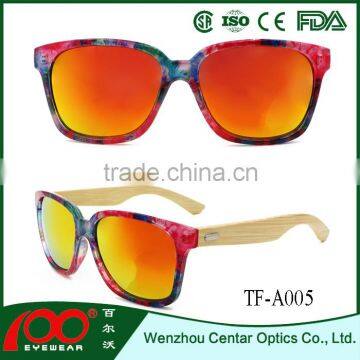 2016 good quality new custom shaped Bamboo sunglasses , wood polarized sunglasses , Bamboo sunglasses