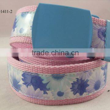 fashion canvas belt for girl