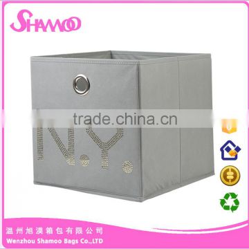 Promotional nonwoven fabric storage box folding