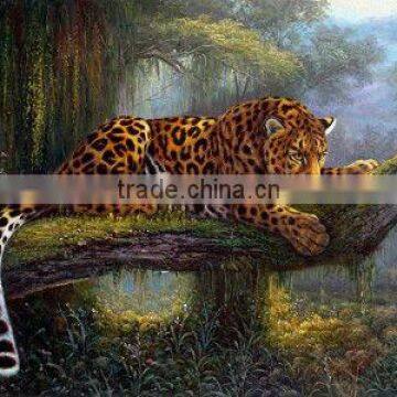 The leopard design cloth painting