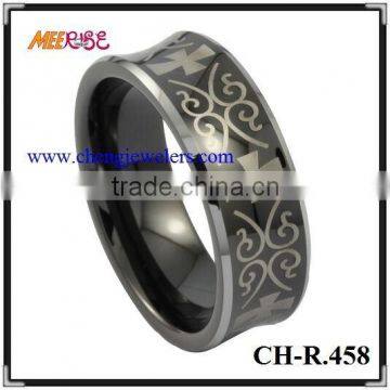 fashion jewelry 2015 comfort fit black alliance titanium wedding ring,titanium ring