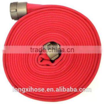 Red Color fire hose with BS coupling