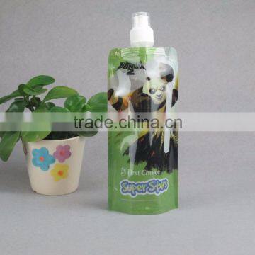 plastic foldable water bottle/cartoon foldable water bottle/BPA free water bottle printed with cartoon