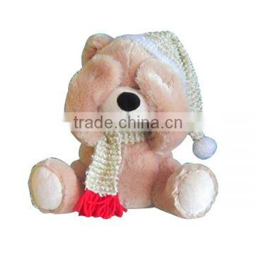 Very lovely plush electronic peek-a-boo dog toys