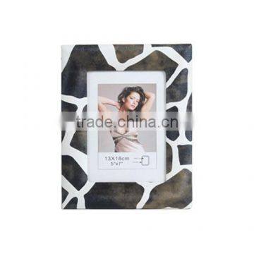 White and black leather frame beautiful sex girl funny photo frames 5"x7"