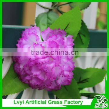 Artificial Green Leaf Vine With Flowers for Decoration photo-3