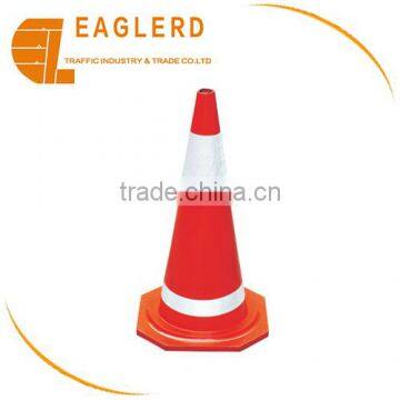 70cm safety red rubber cone