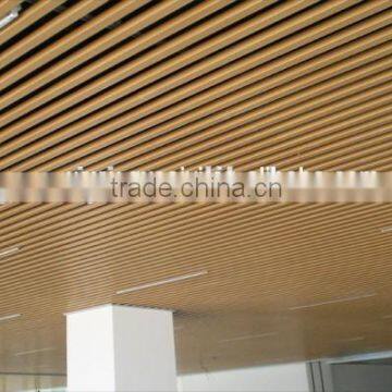 Art exhibition Hall Ceiling Design of suspended aluminium baffle ceiling