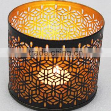 Black & Gold Tealight holder 305