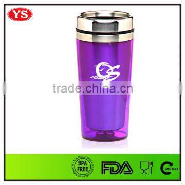 450ml Reusable Insulated Custom Wholesale Acrylic Thermal Travel Mug photo-3