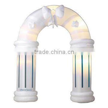 inflatable white wedding arch,inflatable party entrance arch F5026