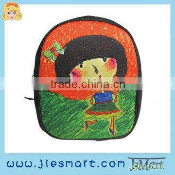 JSMART backpack S (for kids) petite JE sublimation printing photo bag artistic design