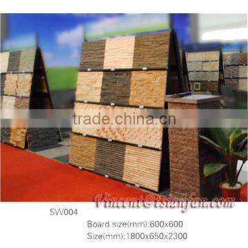 SW004 The Stone /Ceramic Tile Double-faced Display Shelf/The Stone /Ceramic Tile Double-faced Display Shelf/culture stone rack