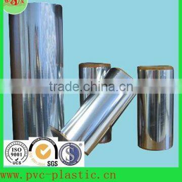 PVC sheet , metalized silver color ,thermoformed for packing use