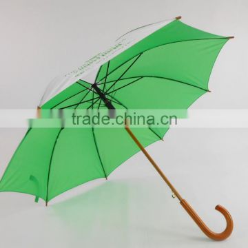 53*8 ribs wooden shaft and handle custom print umbrella