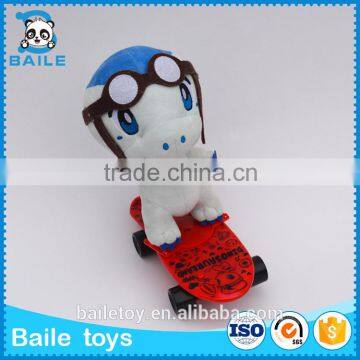 Custom Wholesale Best Made DongGuan skate stuffed toy cute dinosaur