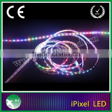 addressable rgb led strip dc5v 60 pixels/m waterproof