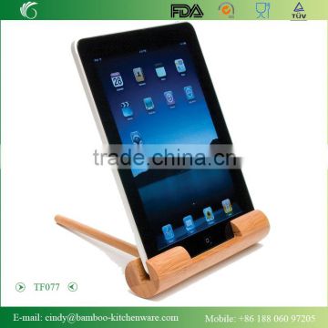 Small Travel Car Mobile Phone Stand Bamboo Material, Bamboo PC Notebook Holder