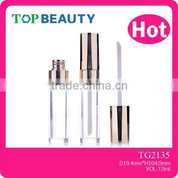 TG2135- 7ml Round Clear Plastic Empty Lipgloss Container