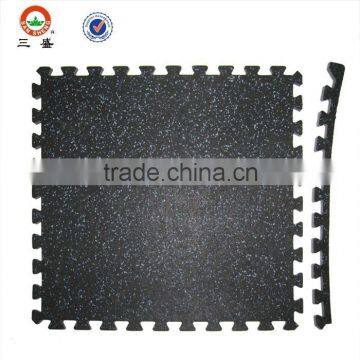 rubber top gym flooring,lamiate floor with foam backing, rubber mat