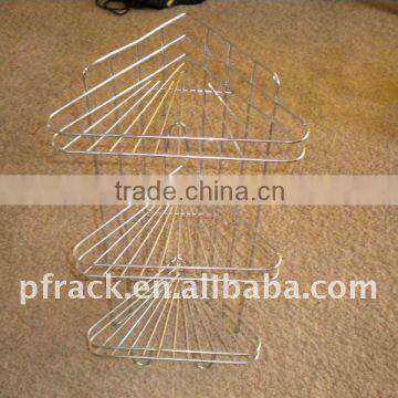 Metal triple tiers bathroom rack P-0010