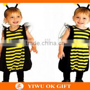 Cute Honeybee Costumes Dress with Headband