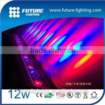 Outdoor rgb effect lighting 12W RGB dmx512 PWM IP65 led wall washer light