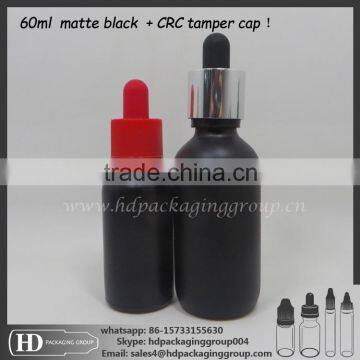 60ml glass eliquid bottle black frosted glass dropper bottle black matte 30ml glass bottle