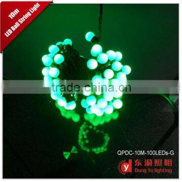 Christmas holiday lighting led plastic round ball string light globe light