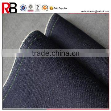 9oz Slub Style Yarn Dyed 68%Cotton Stretch Denim Fabric