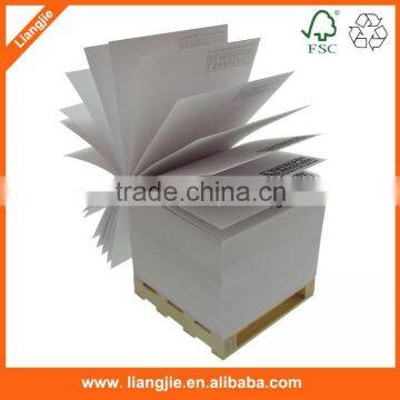 Sticky memo pad block paper