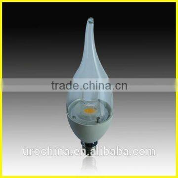 CUL approved 3w 5w E12 E14 led candles with real flame