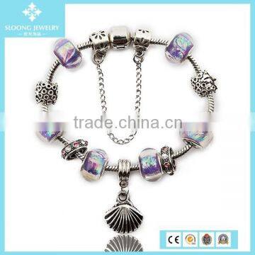 Beatiful Charming Fashion Sea Star Red Glass Bead Bangle Bracelet photo-4