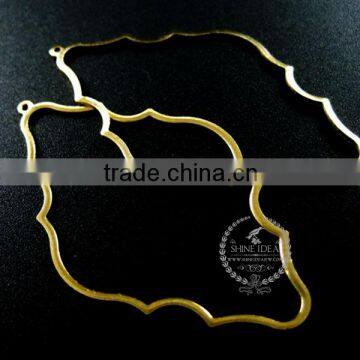 53*31mm Raw Brass Hollow Cloud Pendant Charm DIY Earrings Chandelier Jewelry Findings 1800158