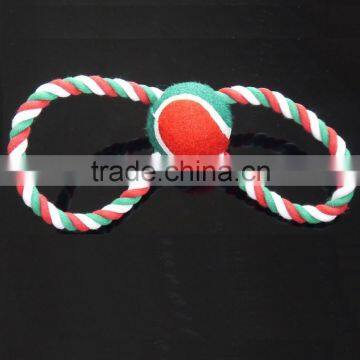 Dog Rope Toy with Tennis Ball