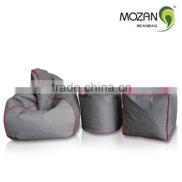 Linen Fabric Beanbag Chair / Bean Bag Stool