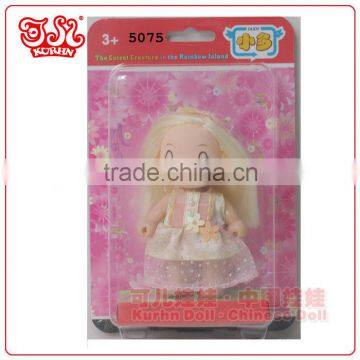 Fashion 9cm mini plastic fairy baby doll lovely gift