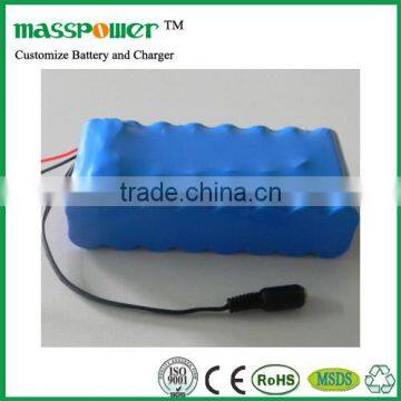 Shenzhen Wholesale Electronics14.8V 10.4AH 4s4p 18650 Rechargeable Li ion Battery Pack