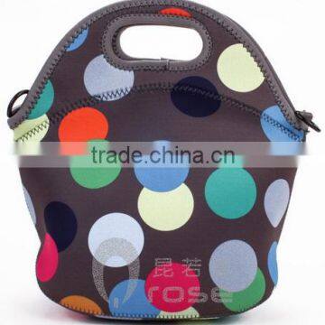insulated neoprene lunch bag/tote bag with belt