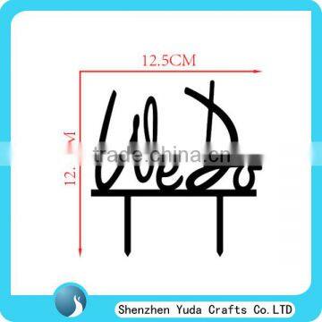 "We Do" Bride & Groom Party Favors Decor Acrylic Wedding Cake Topper photo-4