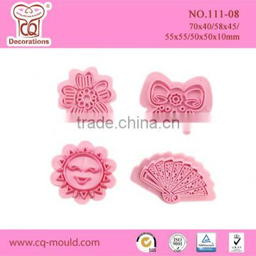 plastic fondant cake moulage, food moulage, custom plastic stamp cute & funny OEM ODM