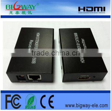 HDMI over lan extender cat5e/ cat6 Support high resolution 1080p Full-HD HDMI Extender 60m