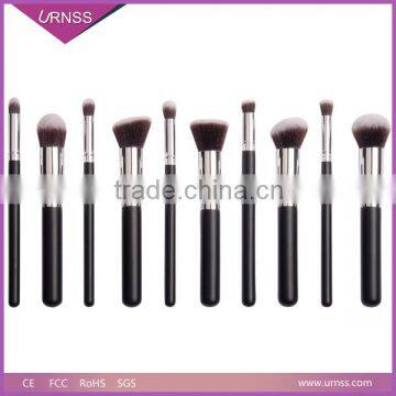 10pcs Professional Custom Kabuki Synthetic Makeup Brush Set photo-4