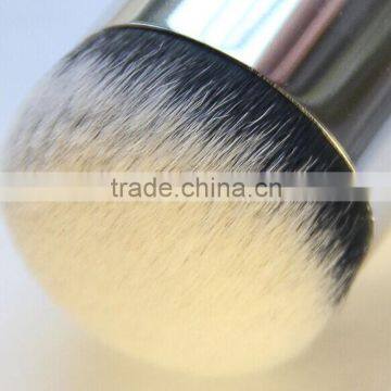Cosmetic Wood Handle Synthetic Hair Round Dispensing Powder Brush Foundation for Girl photo-4