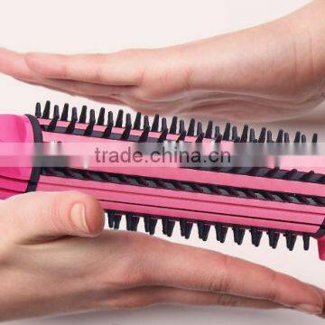 2 in 1 Hair Straightener Brush Electric Lcd Straightening Rolling Hair Comb Best Hair Straightener Brush and Curler photo-5