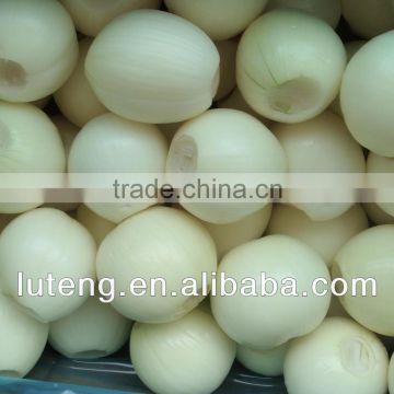 fresh yellow peeled onion